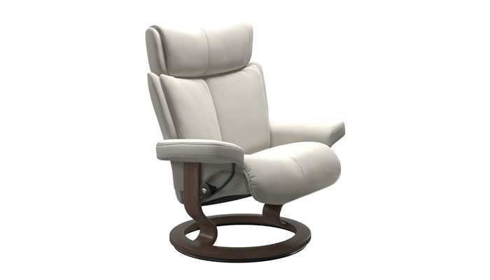 Stressless Magic with Classic Base in Begonia Sand Fabric